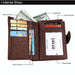 Rfid Leather Wallet And Passport Holder For Men