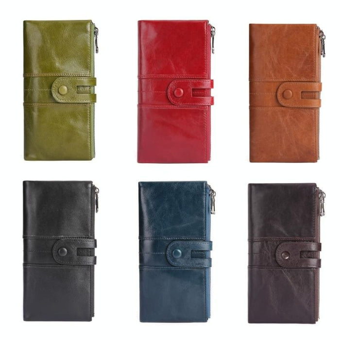 Rfid Leather Wallet For Women