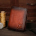 Rfid Mens Cowhide Wallet With Coin Clip