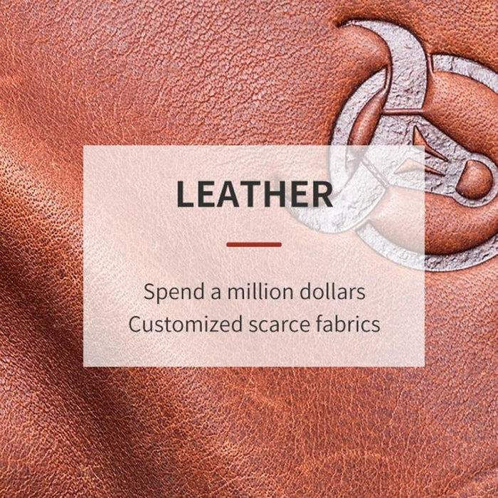 Rfid Mens Cowhide Wallet With Coin Clip