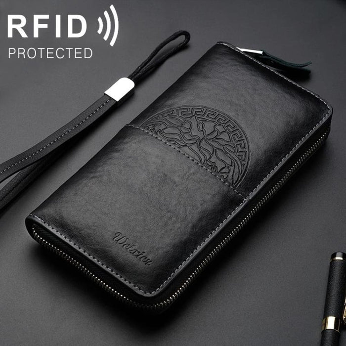 Rfid Mens Leather Multifunction Wallet