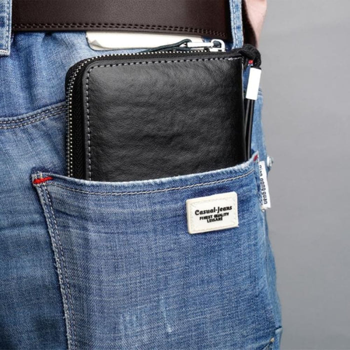 Rfid Mens Leather Multifunction Wallet