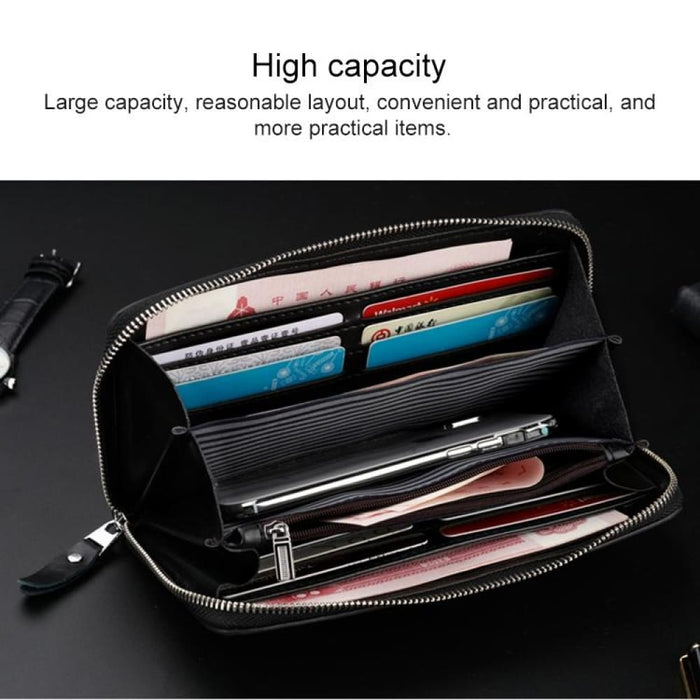 Rfid Mens Leather Multifunction Wallet