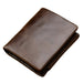 Rfid Oil Wax Leather Wallet Multi Functional