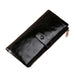 Rfid Oilskin Leather Zip Wallet
