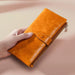 Rfid Oilskin Leather Zip Wallet