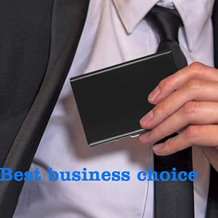 Rfid Protected Aluminum Business Card Holder