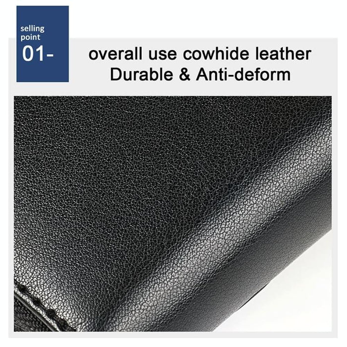 Rfid Protected Butterfly Pattern Leather Wallet