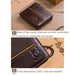Rfid Protected Cowhide Card Holder With Zipper