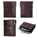Rfid Protected Double Zip Mens Coin Purse