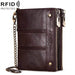Rfid Protected Double Zip Mens Coin Purse