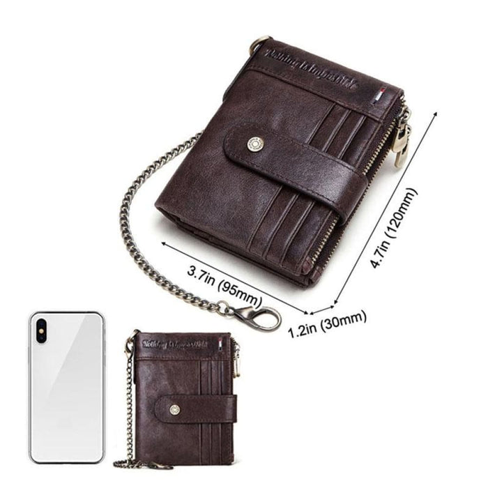 Rfid Protected Leather Wallet For Men
