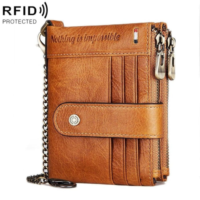 Rfid Protected Leather Wallet For Men
