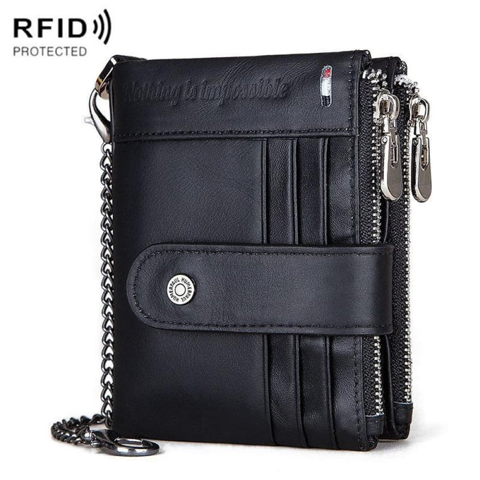 Rfid Protected Leather Wallet For Men