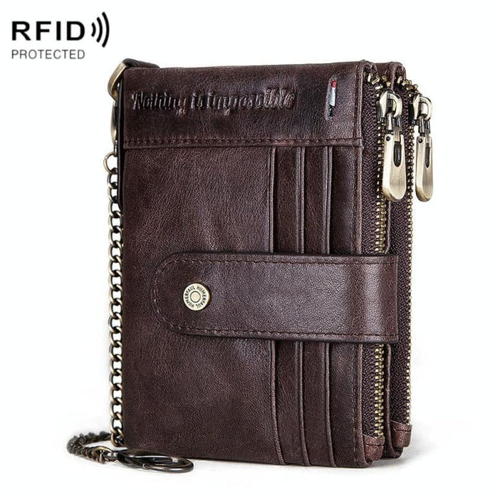 Rfid Protected Leather Wallet For Men