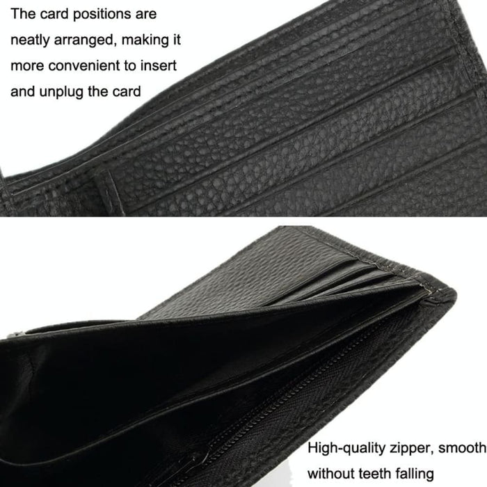 Rfid Protected Mens Leather Coin Wallet