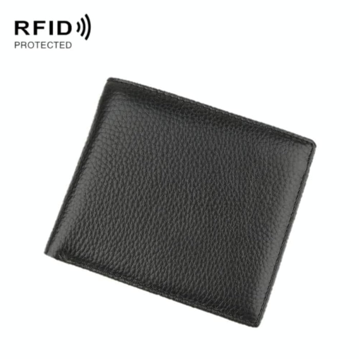Rfid Protected Mens Leather Coin Wallet