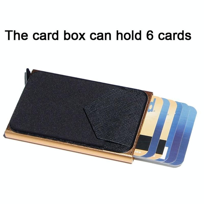 Rfid Protected Metal Card Holder Compact
