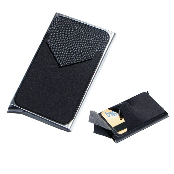 Rfid Protected Metal Card Holder Compact
