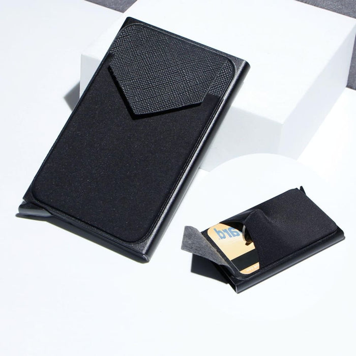 Rfid Protected Metal Card Holder Compact