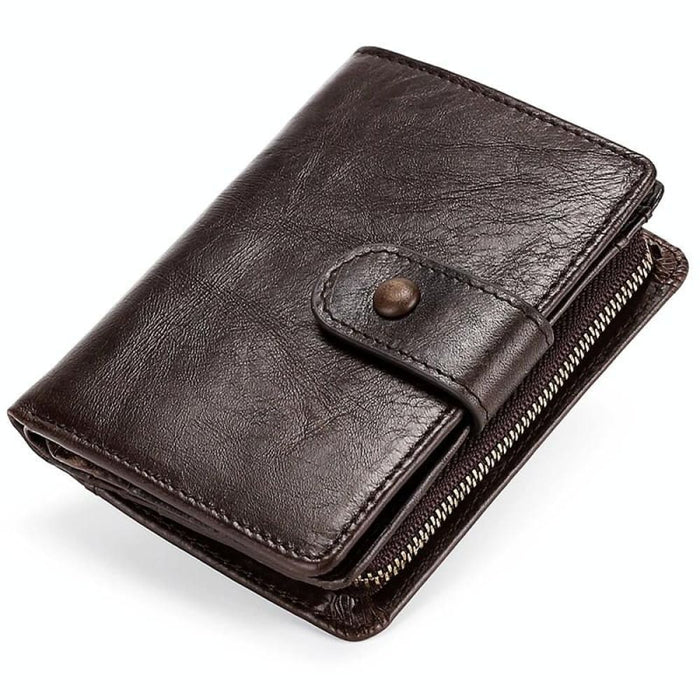 Rfid Protected Multi Functional Leather Wallet