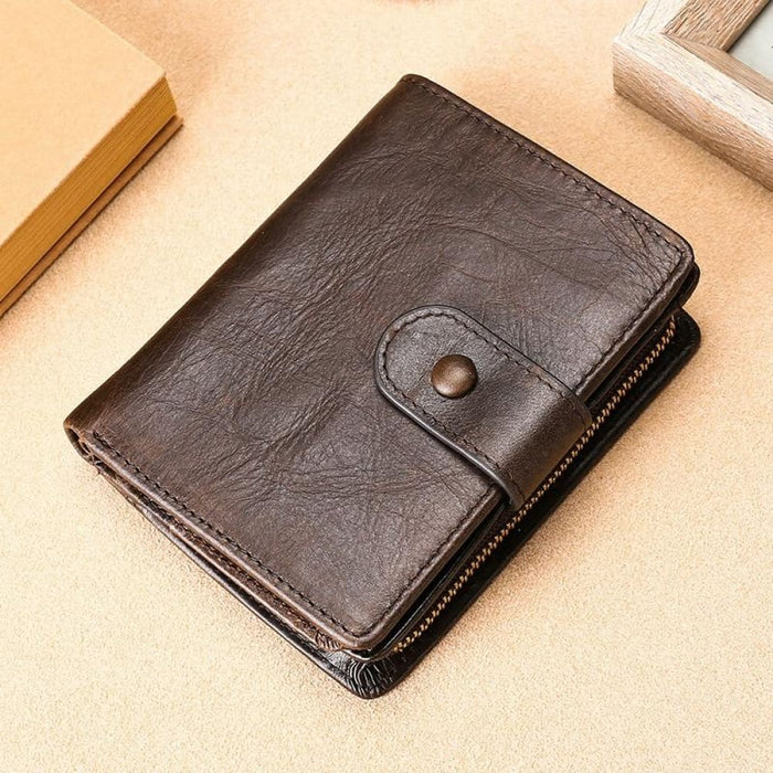 Rfid Protected Multi Functional Leather Wallet