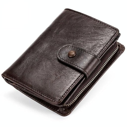 Rfid Protected Multi Functional Leather Wallet