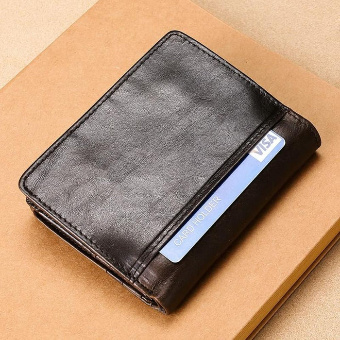 Rfid Protected Multi Functional Leather Wallet