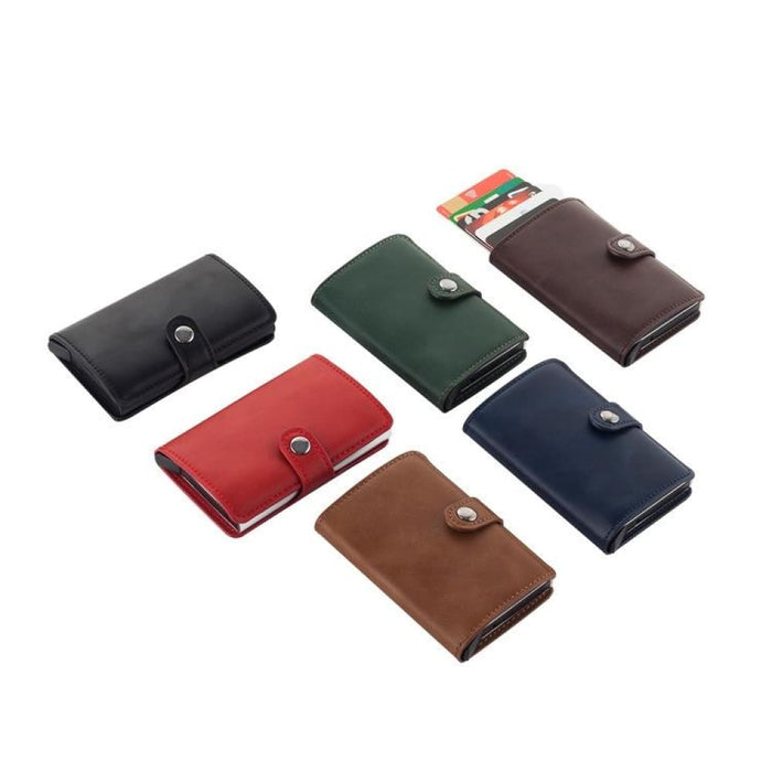 Rfid Pu Leather Card Holder Wallet