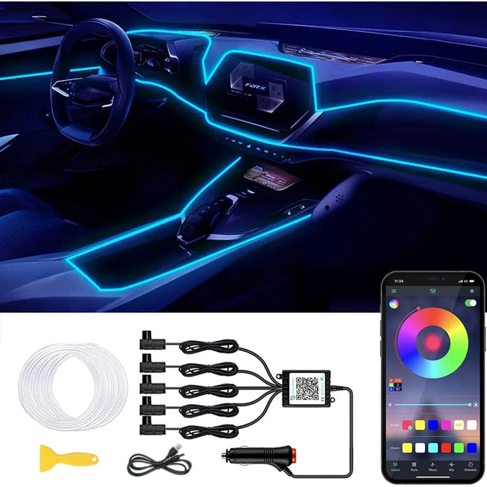 Rgb Car Led Interior Lights with Wireless Control