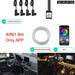 Rgb Car Led Interior Lights with Wireless Control