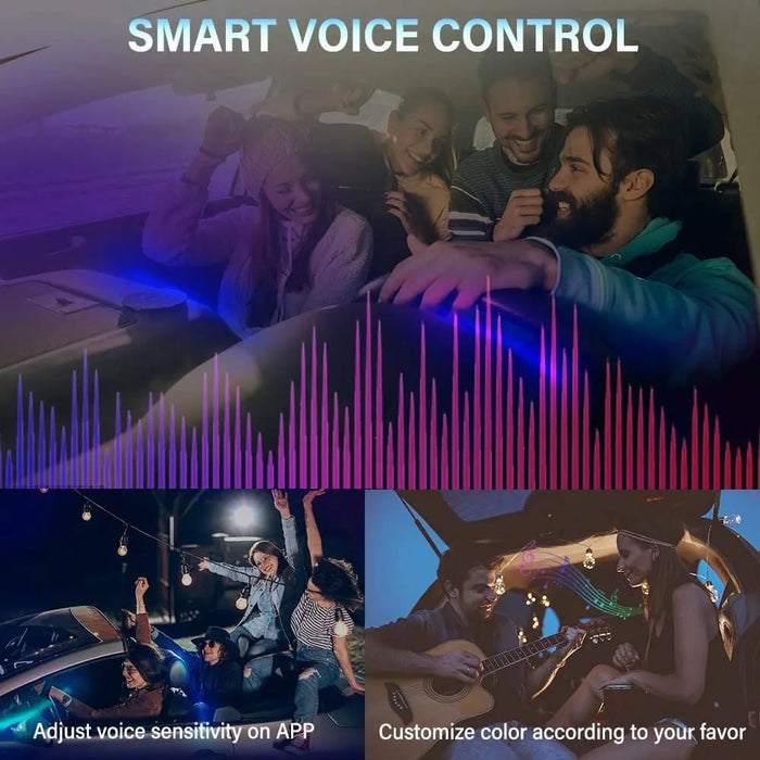 Rgb Car Led Interior Lights with Wireless Control