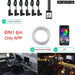 Rgb Car Led Interior Lights with Wireless Control
