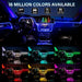 Rgb Car Led Interior Lights with Wireless Control