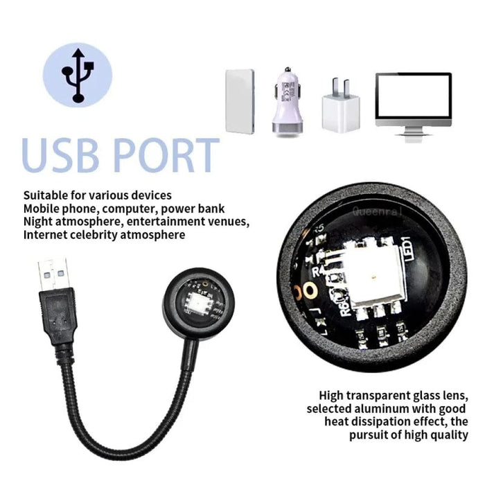Rgb Sunset Projection Lamp for Photography Selfies Parties