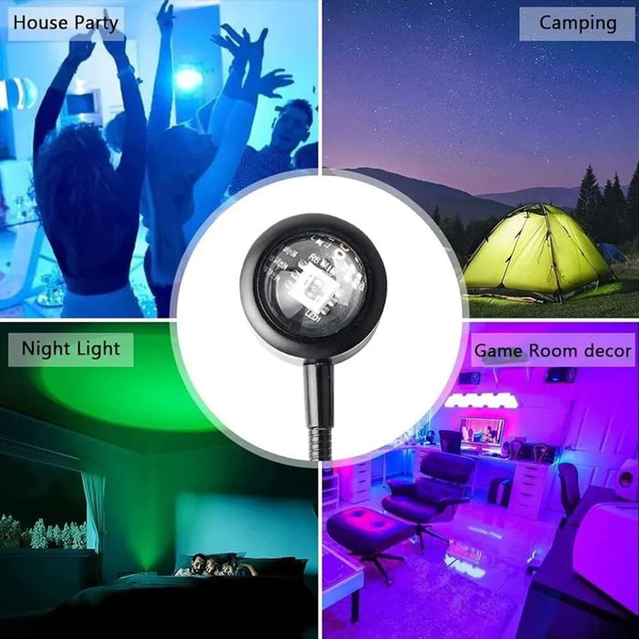 Rgb Sunset Projection Lamp for Photography Selfies Parties