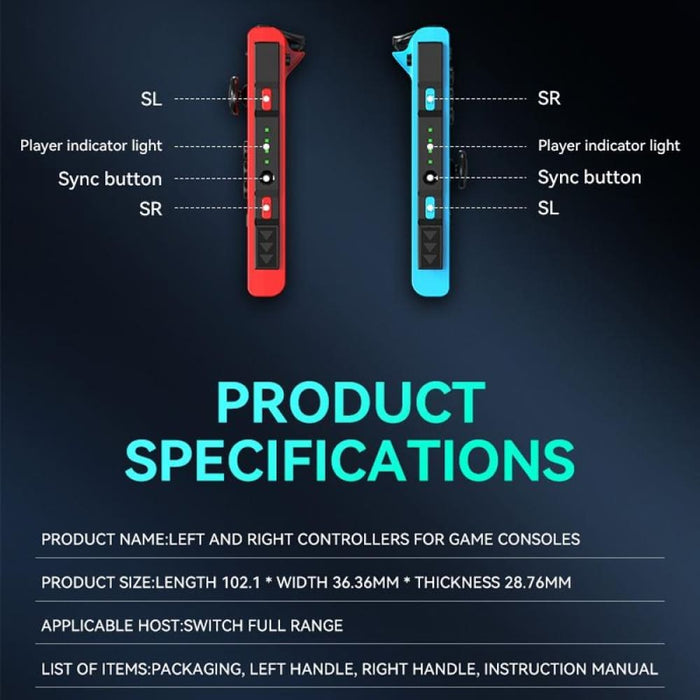 Rgb Tooth Gamepad For Nintendo Switch