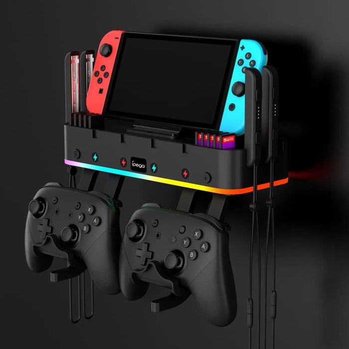 Rgb Wall Bracket and Joy Con Dock for Nintendo Switch Oled