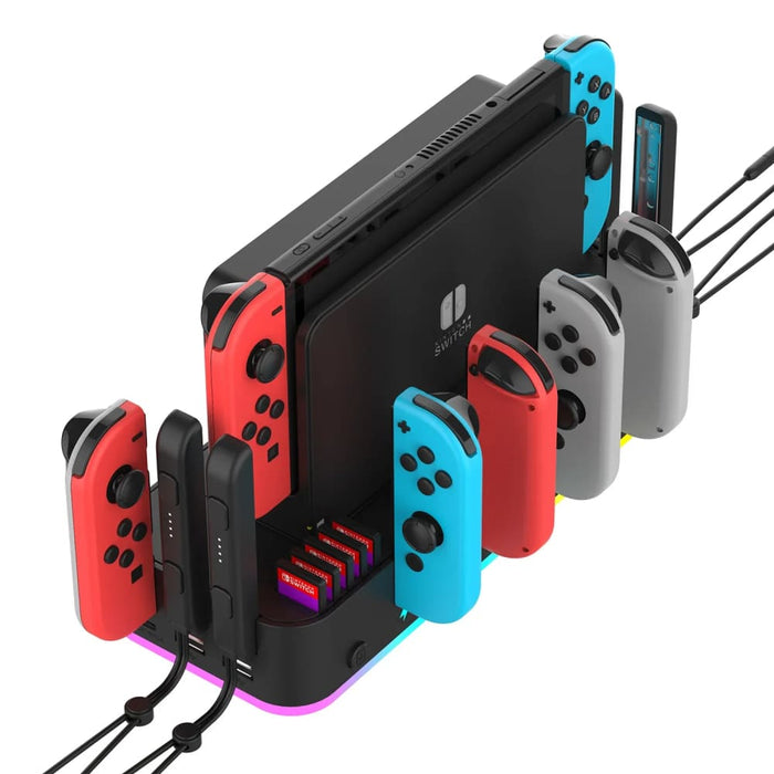 Rgb Wall Bracket and Joy Con Dock for Nintendo Switch Oled