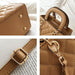 Rhombus Pattern Women Handbag Texture Leather Crossbody Bag