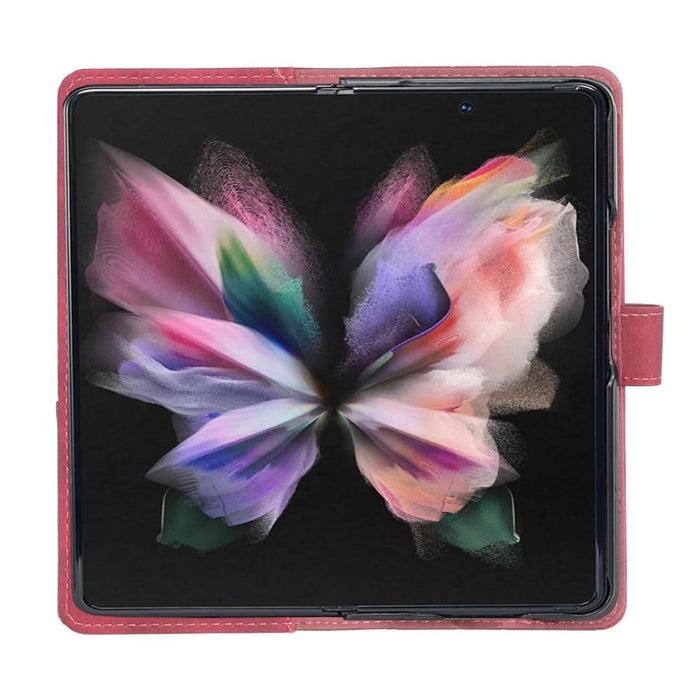 Rhombus Texture Magnetic Phone Case For Samsung Galaxy z