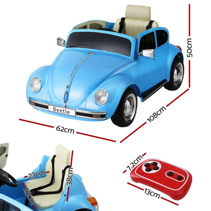 Ride On Car Licensed Volkswagen Beetle Electric Toys Horn