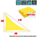 Right Triangle 300d Oxford Yellow Sun Sail Pool Cover