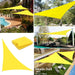 Right Triangle 300d Oxford Yellow Sun Sail Pool Cover