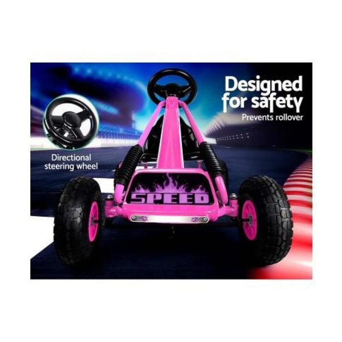 Rigo Kids Pedal Go Kart Car Ride on Toys Racing Bike Rubber