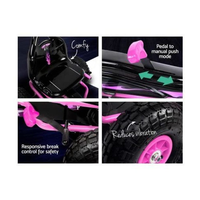 Rigo Kids Pedal Go Kart Car Ride on Toys Racing Bike Rubber