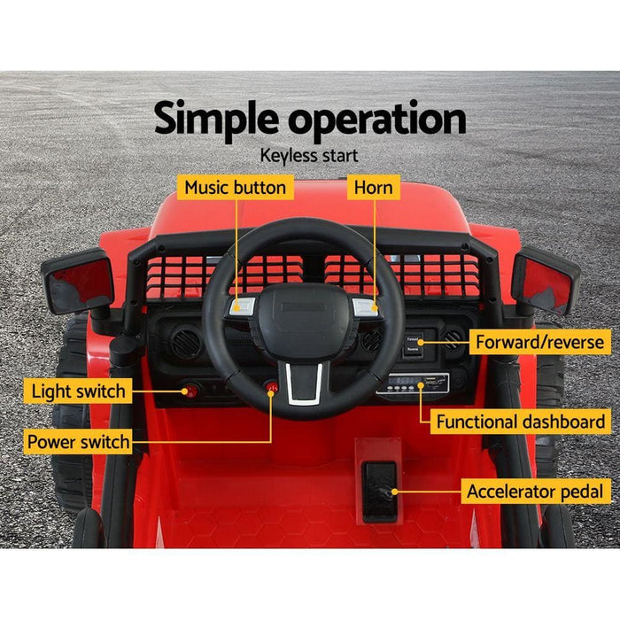 Rigo Kids Ride on Car Electric 12v Toys Jeep Battery Remote