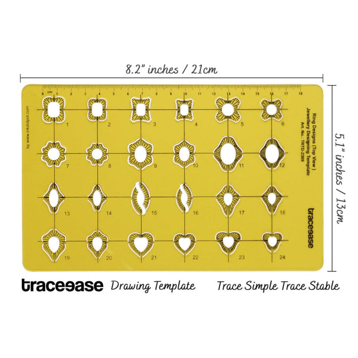 Ring Design Top View Jewellery Drafting Tools Designing