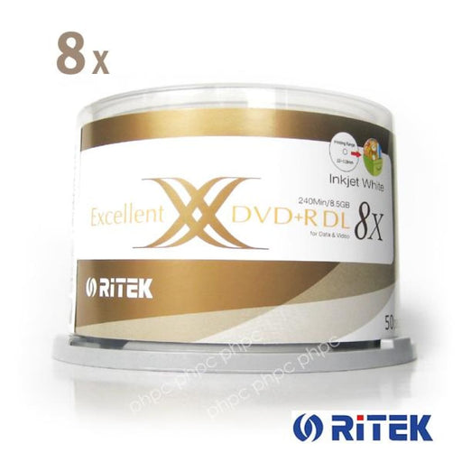 Ritek Ridata Dvd + r Double Layer 8x Whitetop Printable