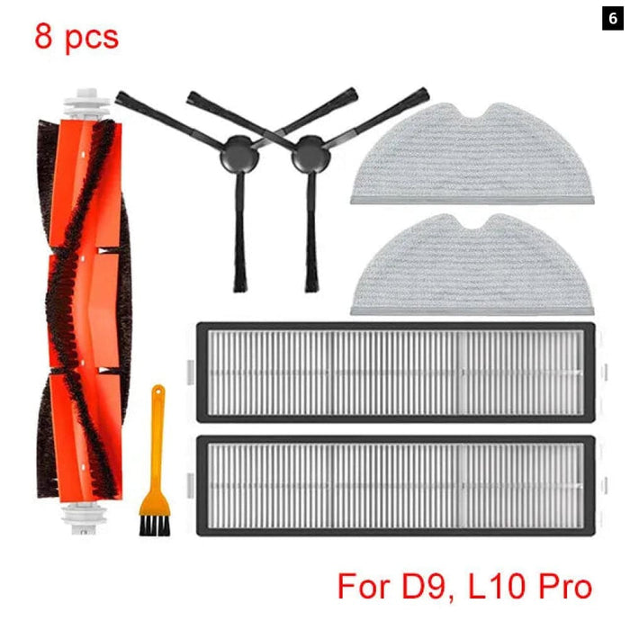 Robot Vacuum Parts Main Brush Mop Filter